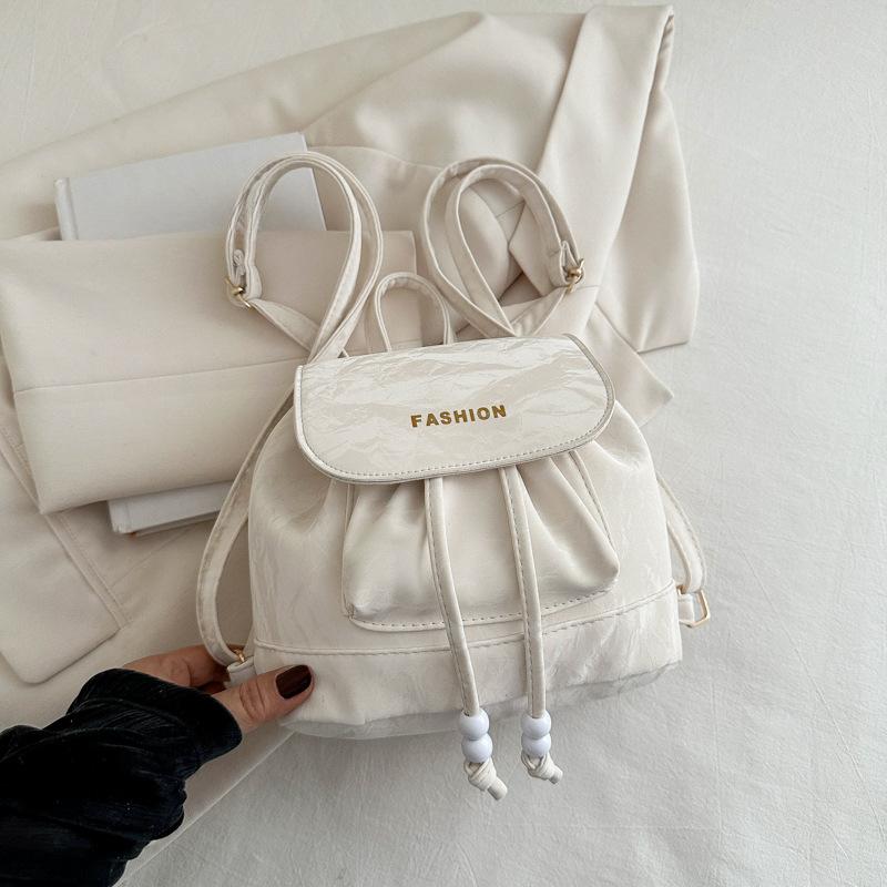 Rucsac retro în stil universitar pentru femei, geantă de umăr coreeană contrastantă simplă, la modă