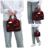 Dragon Red Moon Pattern Insulated Lunch Bag for Women Office Cooler Thermal Food Box Tote Portable Lunch Boxes Container