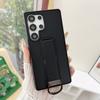 Magnetic Solid Color Metal D buckle Phone Case For Samsung S25 Ultra S24 Plus S23 A56 A17 Slim Fit Shockproof kickstand Cover