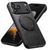 Phone Protective Case All-inclusive Anti-drop Magnetic for Iphone17 Pro Max 16 15 14 13 Case Rotating Bracket Leather Pattern
