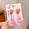 Children'S Ear-Free Ear Clips, Cute Girls' Pain-Free Earrings, Earrings, Cartoon Cartoon Girl Earrings, Jewelry.