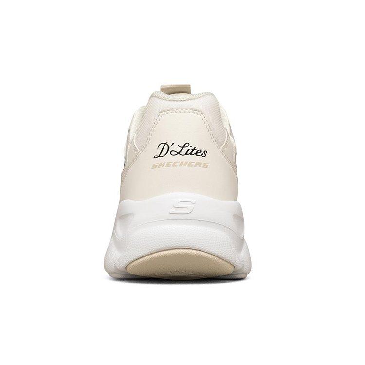 Skechers D'Lites Airy Low Top Running Shoes White Women's 896005-OFWT