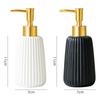 10.15 oz Ceramic Soap Dispenser,300ml Bathroom Accessories Press Dispenser with Pump, Kitchen Hand bottle 1pc