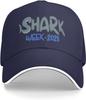 Shark Week Graphic Print Baseball Cap Polyester Casual Outdoor Adjustable Hat