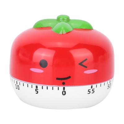 Temporizador de Cozinha Mecânico Manual de Desenho Animado Alarme Lembrete Relógio Ferramenta de Contagem RegressivaVermelho