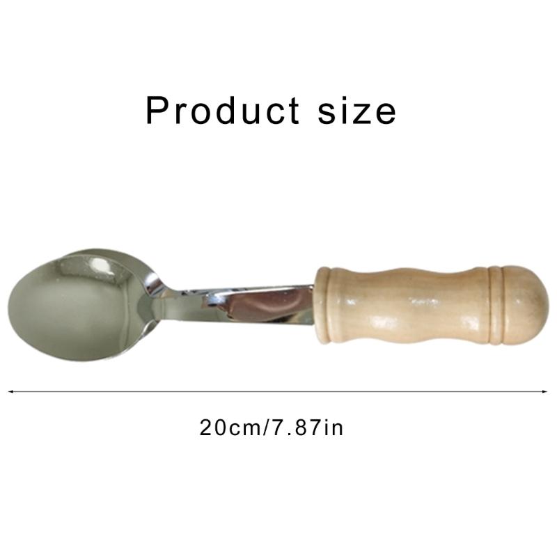 Irish Musical Spoons Wood Handle Percussion Musical Spoons Instrument Castanets Spoon Percussion Instrument Enduring