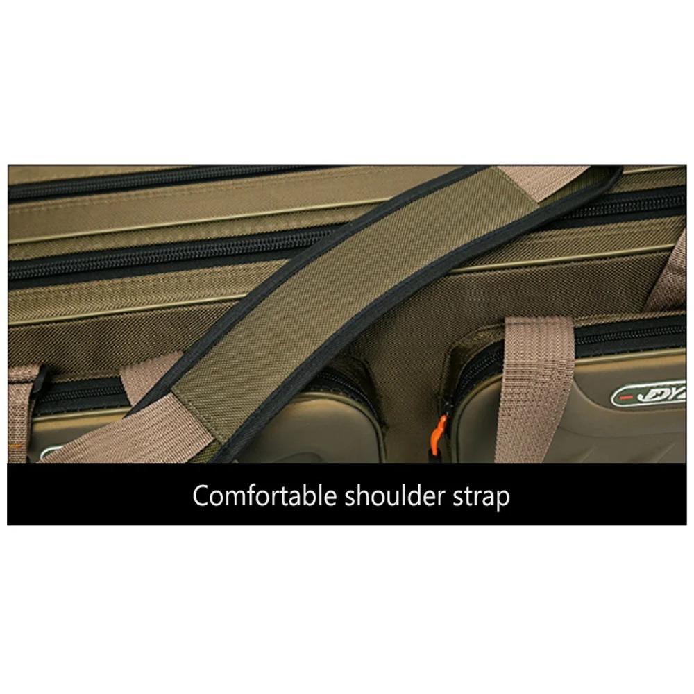 80cm/90cm/100cm/120cm Sacos para Cana de Pesca Impermeáveis 3/4 Camadas Estojo de Armazenamento para Carretilhas de Pesca Bolsa para Equipamentos e Iscas Mochila de Grande Capacidade