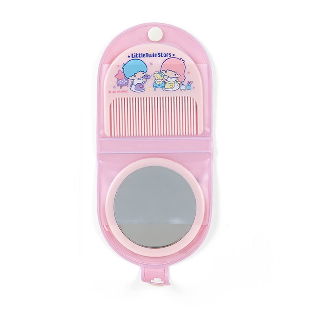 Sanrio Little Twin Stars KikiLala Mirror Comb with Vinyl X X Stylish Sanrio Accessories Case, 8.5 1.2 8.2cm (795712) -