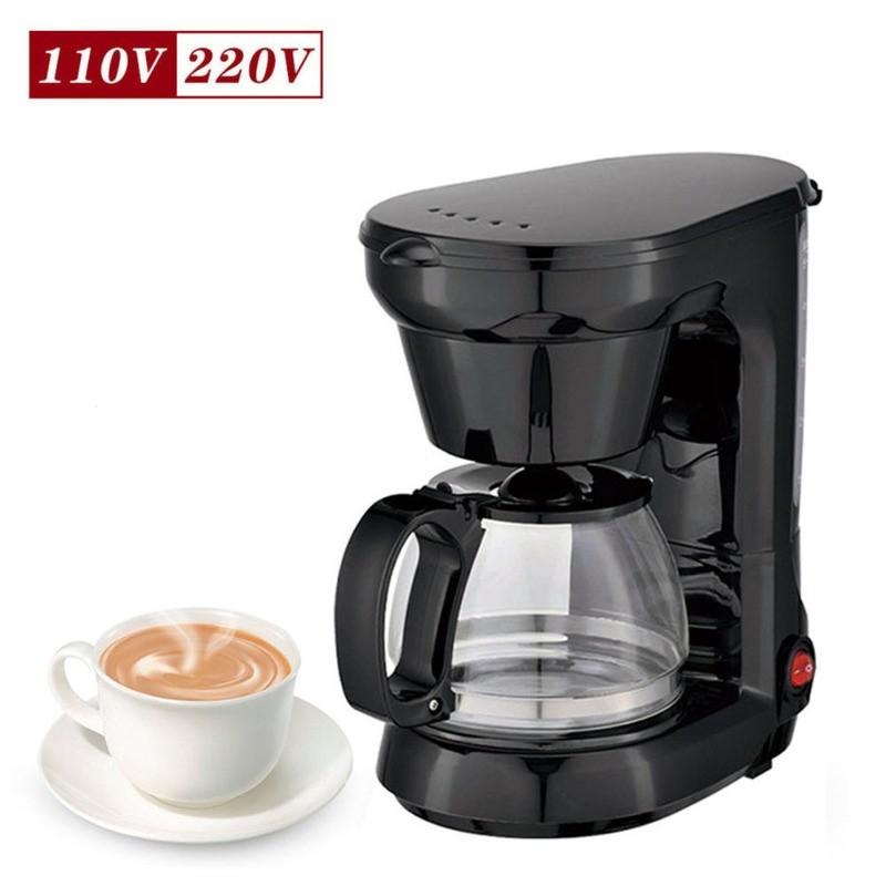 750ML Large Capacity Espresso Machine Household Office Thermal Insulation Coffee Maker Automatic Drip Coffee Machine