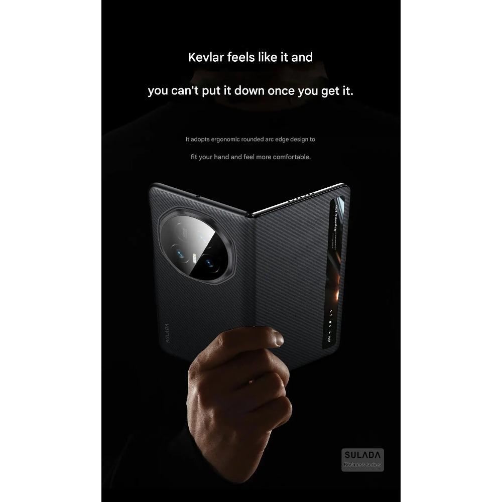 Wysokiej klasy etui na telefon z włókna węglowego Kevlar o fakturze skóry Magsafe dla Honor Magic V5 V3 Inteligentny sen Bezprzewodowe ładowanie Odporny na wstrząsy pokrowiec