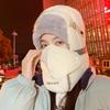 Fashion Winter Warm Lei Feng Hat Thickened Cycling Cold Northeast Hat Protective Goggles Ear Protection Beanies Hat Winter