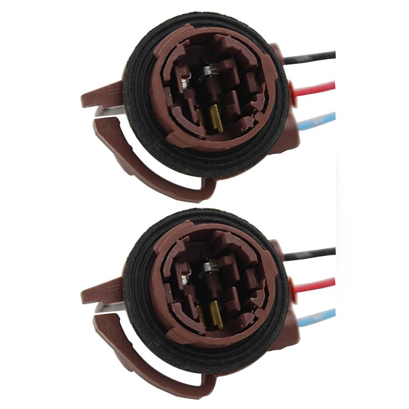 1Pc 3156 3157 3357 4157 LED Bulb Brake Turn Signal Light Lamp Socket Adapter Harness Wires Plug Connector For Wrangler (USA Car)