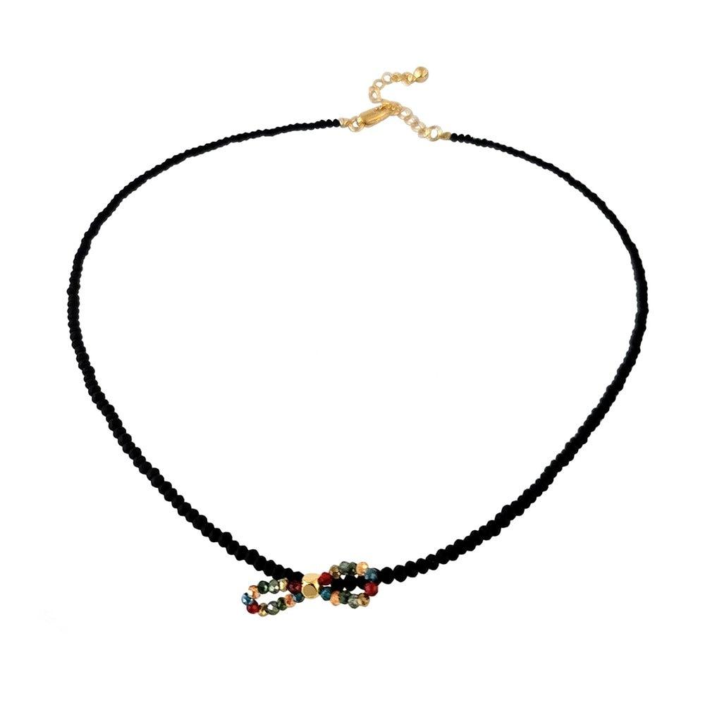 Ribbon bead necklace