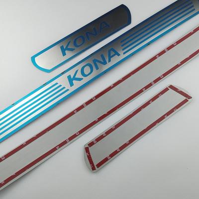 Für Hyundai KONA 2017 2018 Tür-Schwellen-verschleiss-Platte Trim Edelstahl Schwelle Pedal Eintrag Wachen Schutz Auto