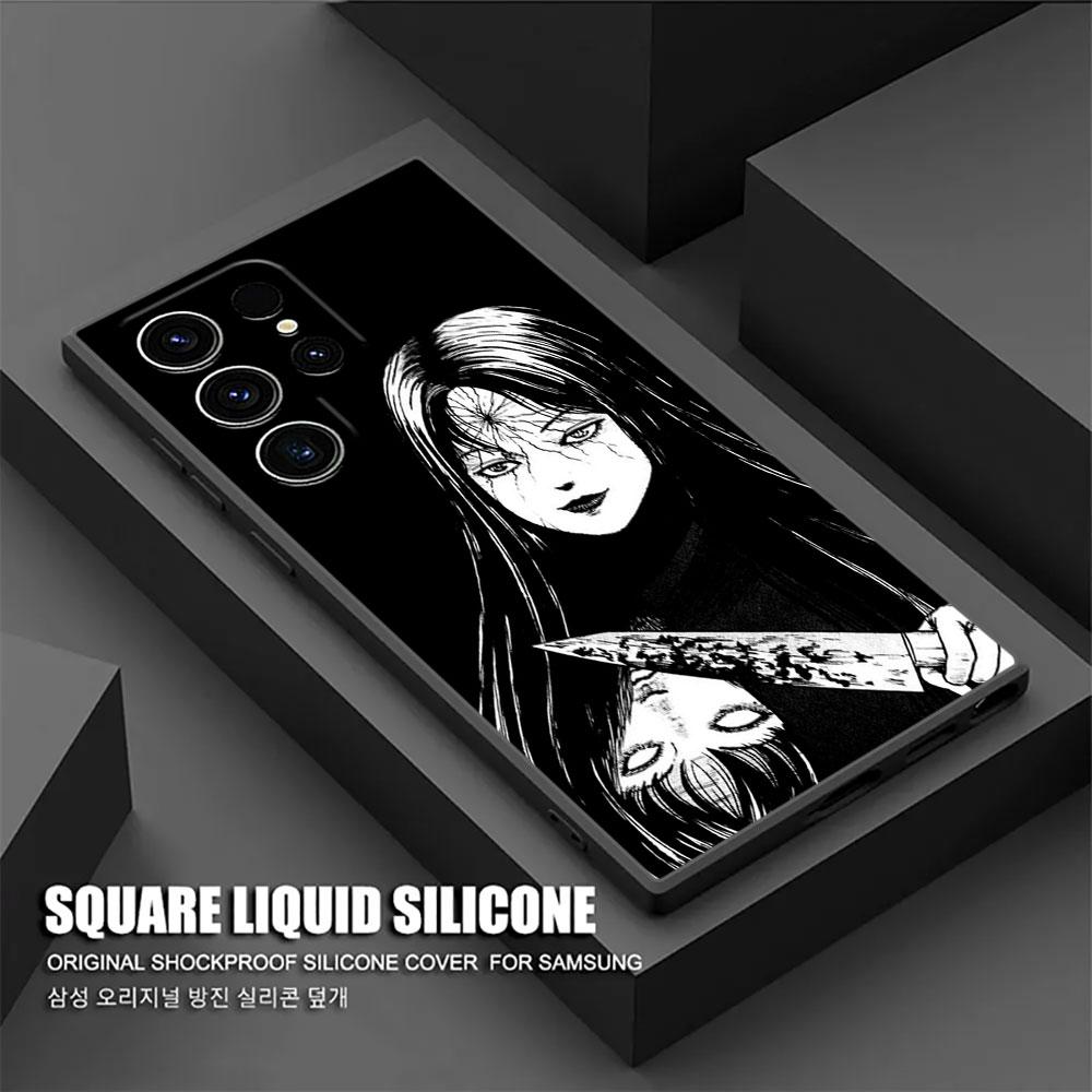 Horror Comic T-Tomies Junjis Ito Manga S25Ultra Case For Samsung Galaxy S25 S24 S23 S20 S21 FE S22 Ultra S10 Plus 5G Phone Cover