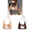 Hello Kitty Plush Tote Bag For Women And Men With Cartoon Pattern And Padded Shoulder Strap