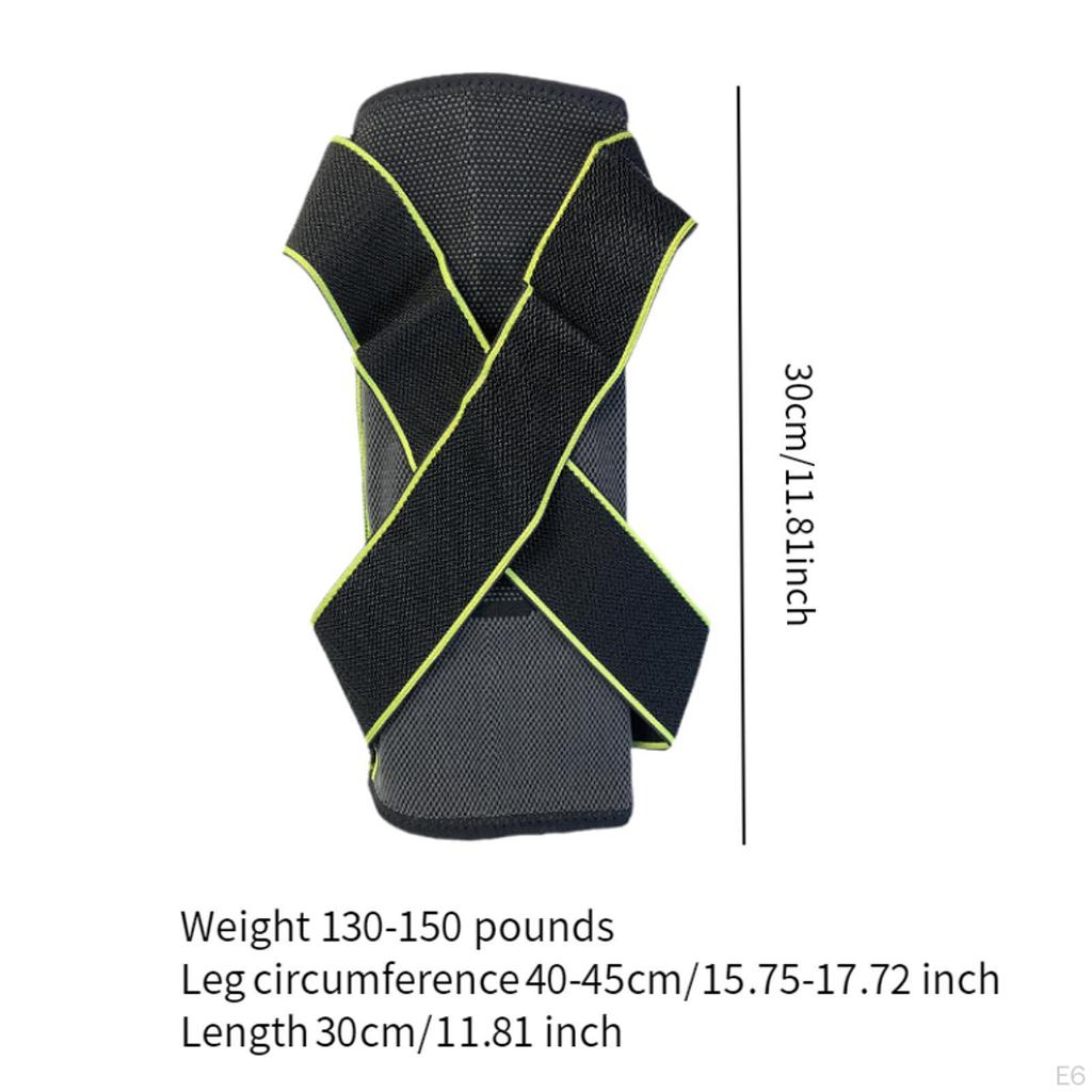 Knee Support Brace ,Compression Sleeve, Elastic Wrap Around Kneepad, Silicone Pad for Volleyball