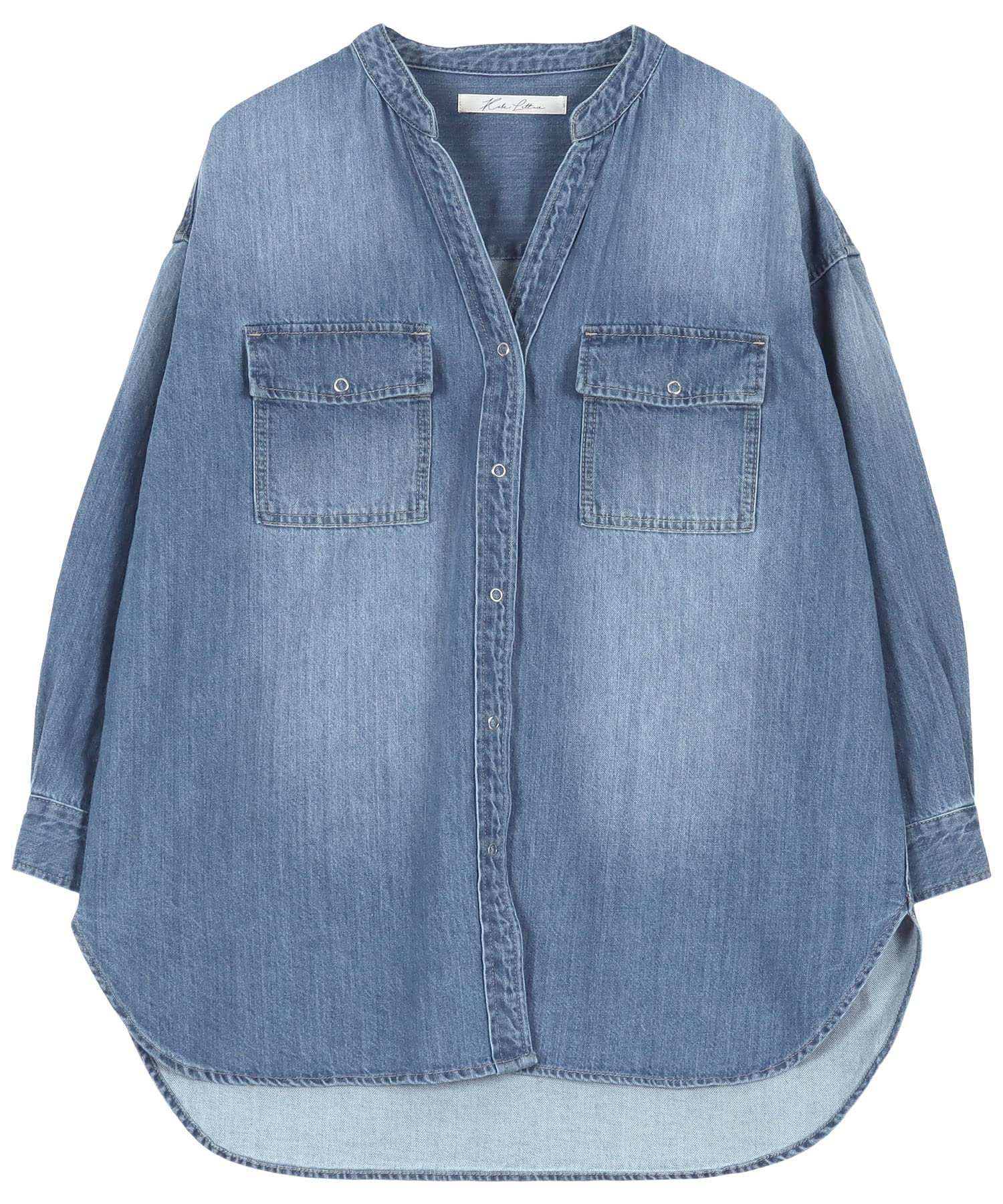 

Kobe Lettuce Джинсовая куртка-рубашка Свободная Голубая [K1106] Размер,