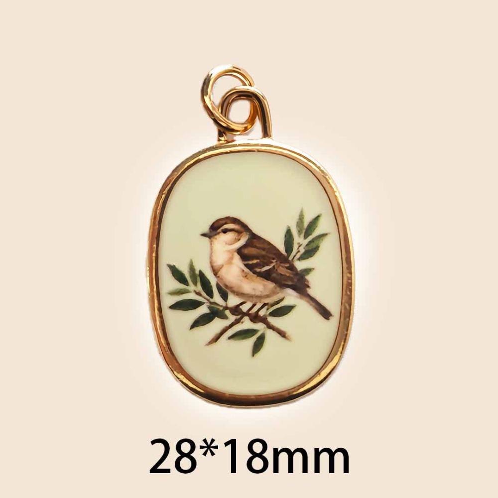 Modisch Bunt Handgezeichnet Anhänger DIY Handgefertigter Schmuck Charms Geschenk Geometrische Form Herstellung Verbinder Charms Herstellung