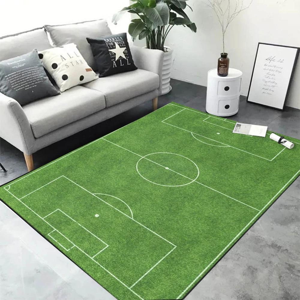 Sports  BASKETBALL Football Field Carpet for Living Room Home Decor Children's Play Anti-slip Area Rugs Bedroom Foot Pad