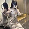 Chaomu Erotic Underwear Sexy Dating Robe Royal Sister Wind Lace Milk Cover Hip Skirt Suspender Neck Secretary Nightdress