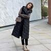 Herbst Winter Kapuzen Damen Daunen Baumwolle Jacke Weste Taillenlänge Über dem Knie Mode Verdickt Damen Weste