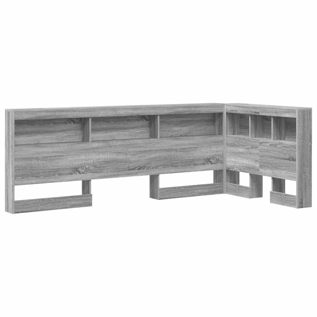 Storage Headboard Gray Sonoma 90 cm Particleboard