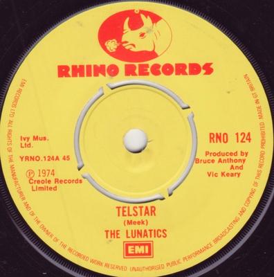 7inch Record LUNATICS - Telstar RNO124 1974 UK Reggae, Ska & Dub Used