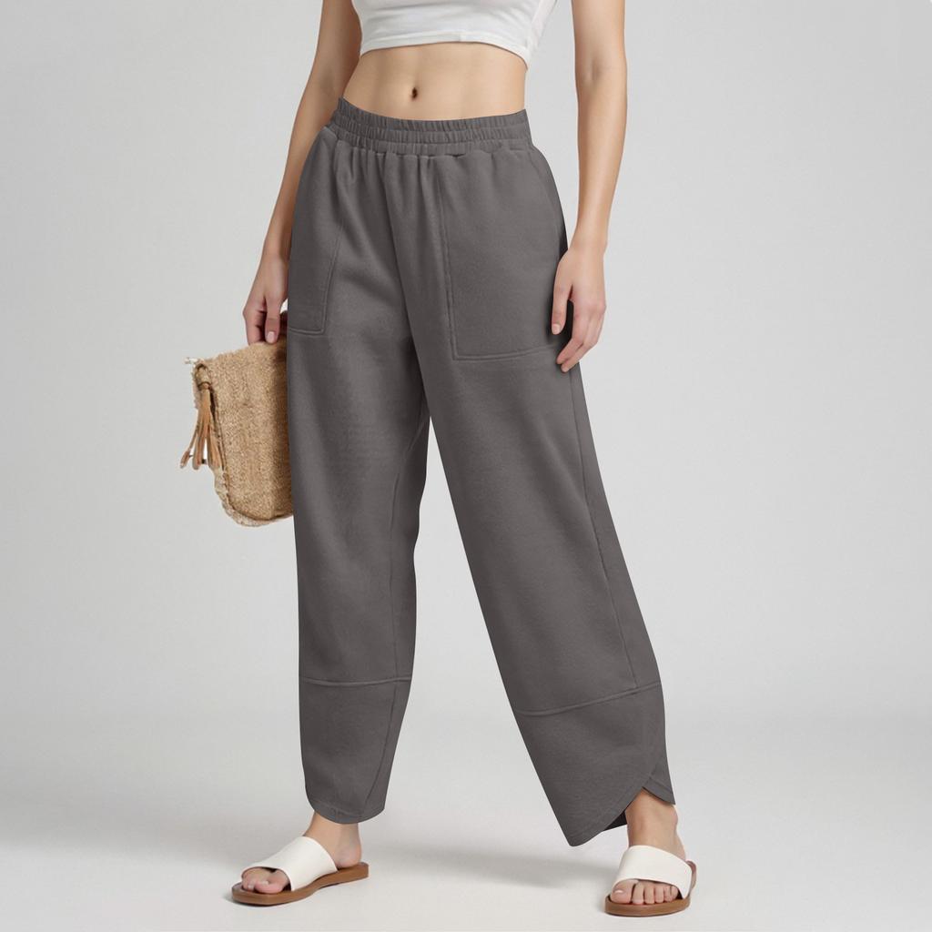 Womens Sweatpants With Pockets Solid Color