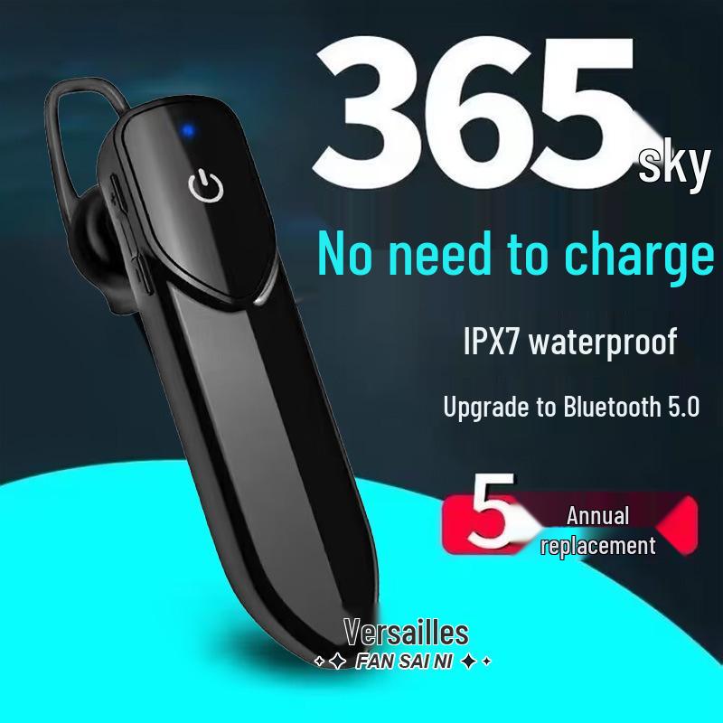 V19 Wireless Ear-Hook Bluetooth Earphones with Dual Battery and Extended Battery Life