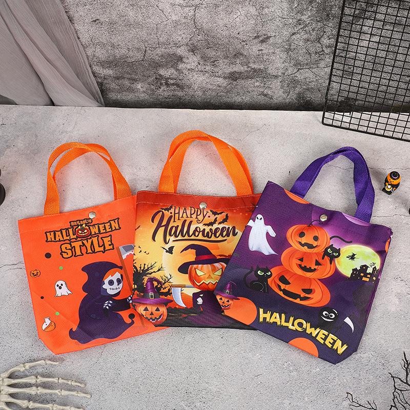 New Halloween Gift Bag Handbag Candy Bag Ghost Festival Pumpkin Bag Decoration Props Children's Gift Bag