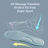 1 Pair 5D Diamond-Shaped Massage Insoles Featuring a Soft Feel, Odor Elimination, And Quick Sweat Absorption, Suitable for All Types of Shoes.