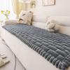 Delicate Wide Bording Sofa Pad Flannel Autumn and Winter Sofa Cushion Thick and Warm Winter Cushion Straight Sofa Cushion Couch Cover