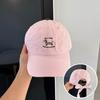 Sunshade Plaid Straps Versatile Cute Peaked Caps Fashion Casual New Women Cartoon Embroidered Letters Sausage Dog Baseball Hats