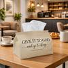1pc of Vintage-Style Tissue Box - Retro Decor Tissue Paper Holder for Car And Office - Artistic Napkin Case, Rectangular, Ideal for Living Room, Desk,