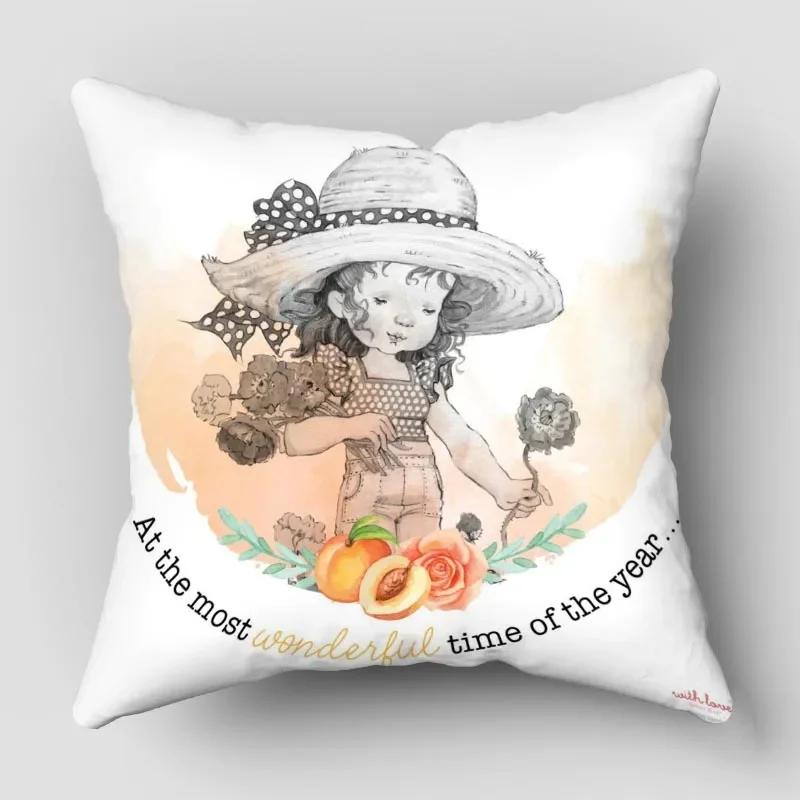 Kissenbezüge Sarah Kay Cartoon Kissenbezüge Dekokissen für Sofa Autodekoration Kissenbezug WJY12.25