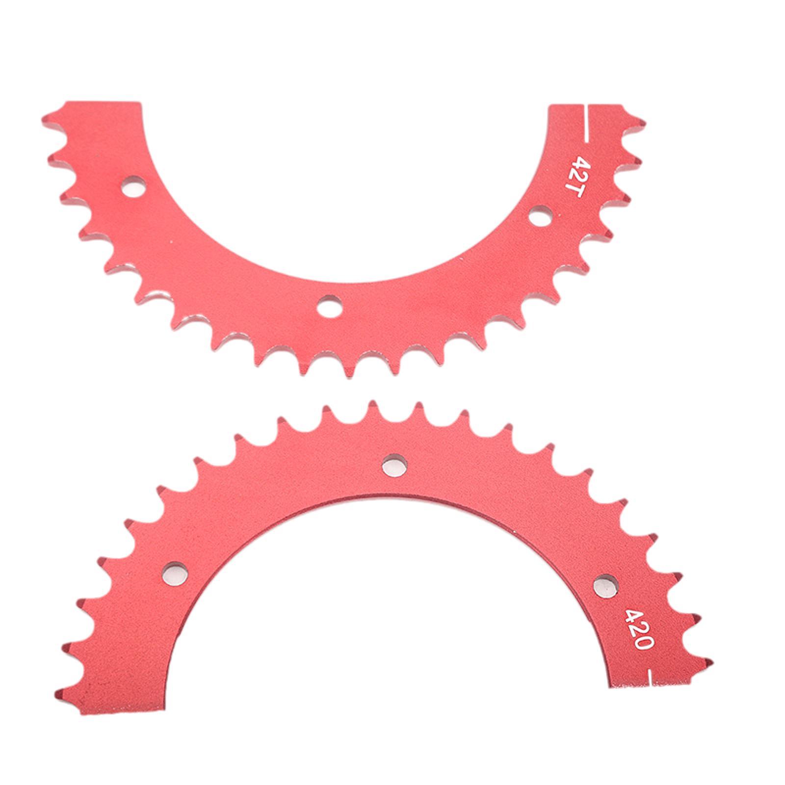 Mini Bike Sprocket 420 Chain 42 T Aluminum High Performance Rear Drive Engine Sprocket for Predator 7.0HP 98cc 196cc 3.0HP