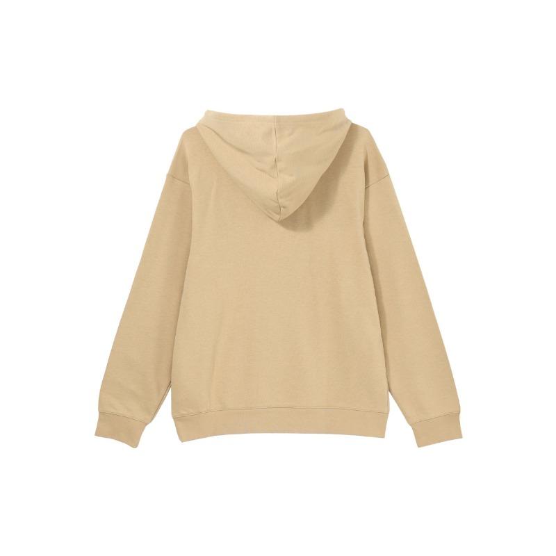 adidas Unisex Minimal Logo Hoodie Beige IV7592