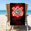 Sport Club Football Crest Printed Beach Towel, Super Soft Microfiber, Perfect Gift Birthday, for Pool, Beach, Travel, for family and friends