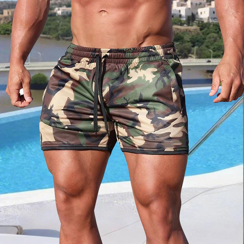 Summer Men's Casual Quarter Pants Sports Running Beach Shorts