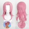 Anime Cosplay Wig, Saka Boy Pink Layered Medium Hair High-Temperature Fiber Synthetic Hairpiece