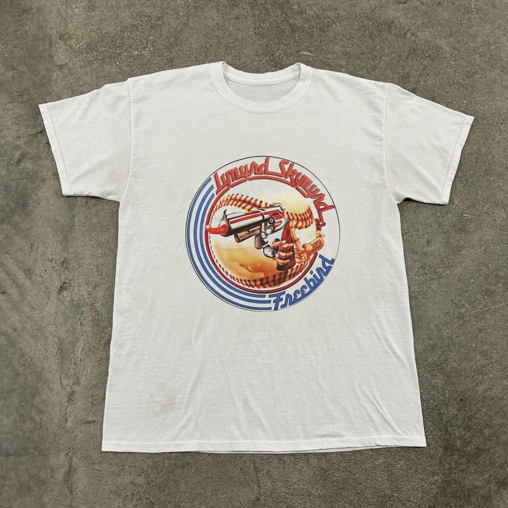 

Rare! Lynyrd Skynyrd Free Bird T-shirt, Unisex White Cotton T-shirt, Size S-5XL Unisex T-Shirt M