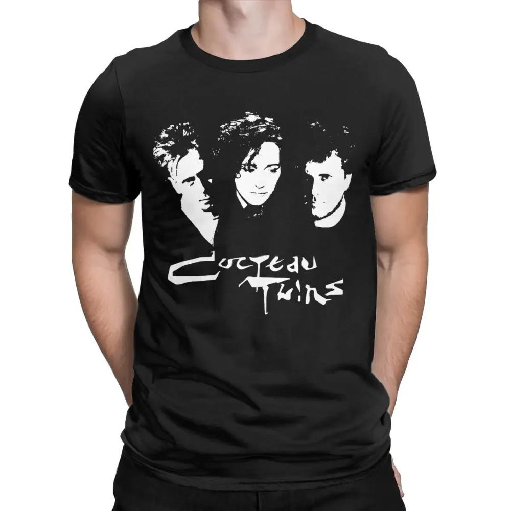 Men's T-Shirt Cocteau Twins Funny 100% Cotton Tee Shirt Short Sleeve T Shirt Crewneck Clothing Gift Idea