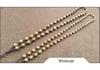 8mm Wenge Wood Round Bead Necklace with Large Bead Cord