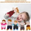 6 Pieces Hand Puppet Set 11.8 Inch Family Members Puppets Soft Plush Hand Puppets Mother, Father, Son, Daughter and Grandparents for Storytelling,