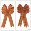 Burlap Thanksgiving Ribbon Bows Large Tree Topper Bows New Fall Wreath Bow  Autumn Decor