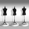 Sewing Mannequin Adjustable To 130-168 Cm with Wooden Tripod for Fashion Photography Garment Display Black
