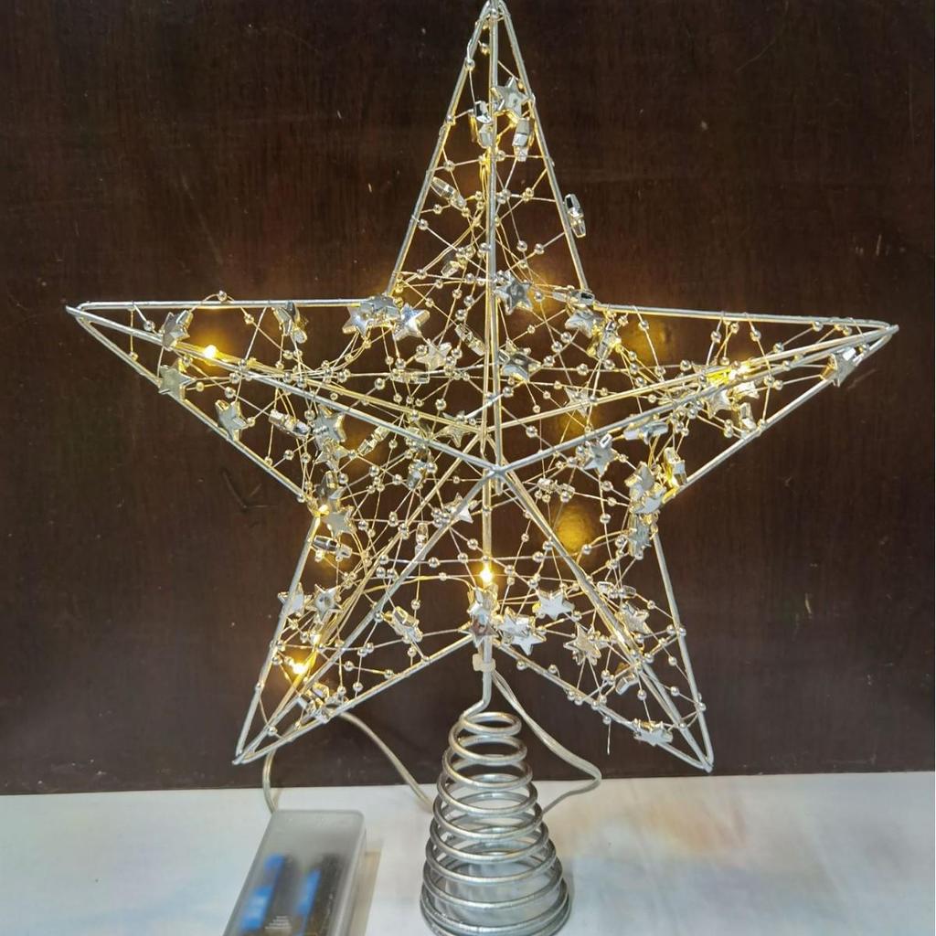 Yuzhu Line Tree Top Star Christmas Tree and Window Decorations
