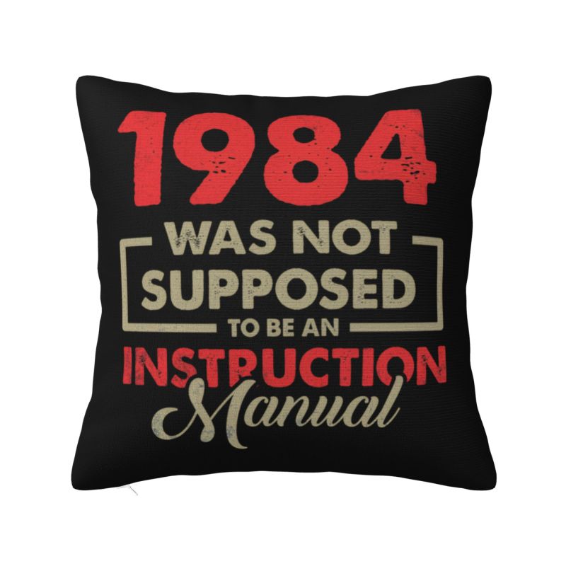 Big Brother George Orwell Cushion Covers Xcm Velvet Throw Pillow Case for Sofa Car Square Pillowcase Home Decorative