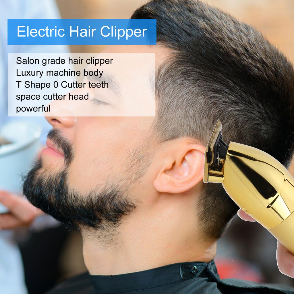 Ölkopf Elektrische Haarschneidemaschine USB Wiederaufladbarer Haartrimmer Haarschneidemaschine Gold